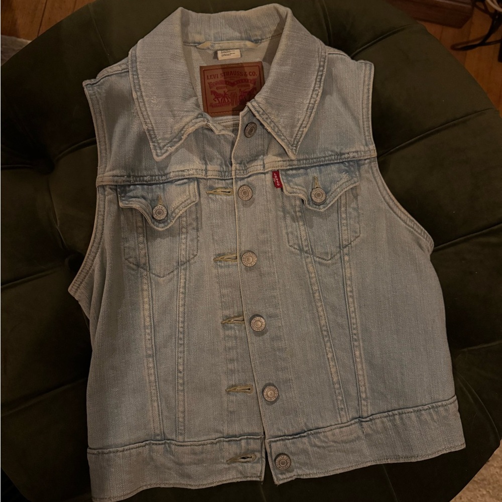 Levi's Light Blue Denim Vest
